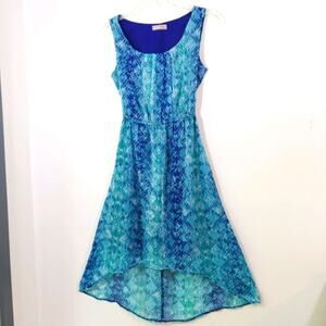 Vibrant Ocean Watercolor high low dress A Wear 8